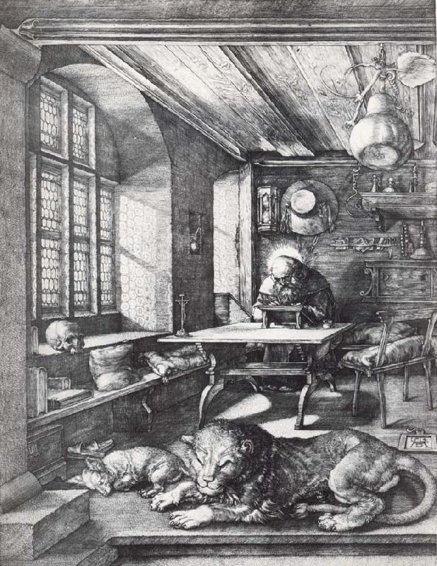 Albrecht Durer St.Jerome in his study
